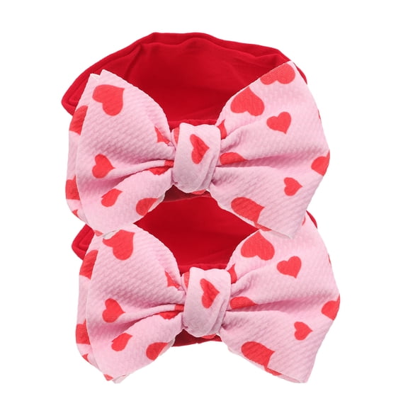 OULII Butterfly Bow Headbands Assorted Color Oversized Bow for Adorable Look 2Pcs