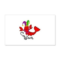 CafePress - MARDI GRAS CAJUN CRAWFISH Wall Decal - 20x12 Wall Decal