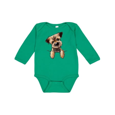 

Inktastic Border Terrier Gift Baby Boy or Baby Girl Long Sleeve Bodysuit