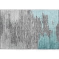 thumbnail image 2 of Addison Rugs Mayfield Premium Machine Washable Transitional Abstract Teal Rectangle Rug, 1'8" x 2'6", 2 of 6