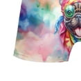 thumbnail image 5 of Hippie French Bulldog Portrait Watercolor Tie-Dye Vintage Styles All Over Print Boxer Briefs Underwear for Men Dad Dog Lover Gifts - 00014, 5 of 6