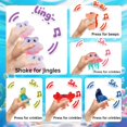 thumbnail image 4 of Sonajero Montessori para bebés Juivin, de 6 a 12 meses, con 6 animales de peluche, 4 of 6