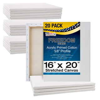 GOTIDEAL Bulk Canvas Boards for Painting, 8x10 inch Value Pack of 40, Gesso  Primed White Blank Canvases for Painting - 100% Cotton Art Supplies Canvas