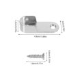 thumbnail image 2 of Zinc Alloy Wardrobe Rod Holder Bracket for Home Use 10Pcs Heavy Duty, 2 of 4