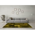 thumbnail image 3 of Ahgly Company Indoor Square Persian Yellow Traditional Area Rugs, 7' Square, 3 of 4