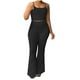 thumbnail image 1 of Mujeres Casual Verano Cuello Redondo Sin Mangas Tops Y Pantalones Largos Conjunto De Dos Piezas Traje Wmkox8yi bvn3597, 1 of 9