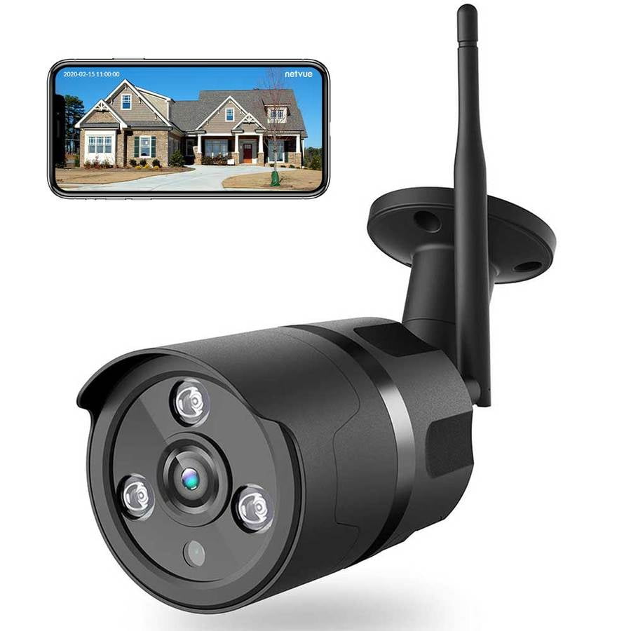 Wirelss Security Camera, Netvue 1080P Outdoor Surveillance Home Bullet ...
