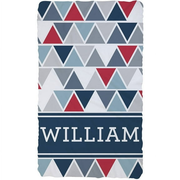 Trendy Name Personalized Plush Fleece Blanket For Boys