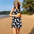 thumbnail image 3 of Easygdp Cool Gamepad para Vestido Transpirable de Mujer, Vestido Suelto de Manga Corta con Pliegues y Bolsillos para el Verano, 3 of 7
