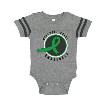

Inktastic Cerebral Palsy Awareness Green Ribbon Badge Gift Baby Boy or Baby Girl Bodysuit