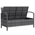 thumbnail image 1 of CoSoTower Banc de Rangement Extérieur de 33 Gallons, Banc de Terrasse en Osier avec Coussin, Gris, 1 of 7