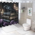 thumbnail image 7 of Patifu Crow Books Candles Shower Curtain 100% Polyester Chic Modern Decor 60"x72, 7 of 7