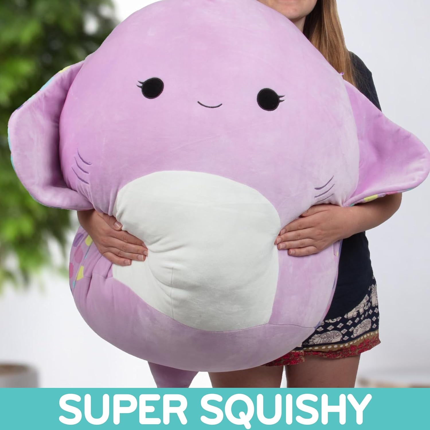 Squishmallows Original 24-Inch Jumbo Stingray - Official Jazwares Plush - Collectible Soft & Squishy Stingray Stuffed Animal Toy - Add to Your Squad - Gift for Kids, Girls & Boys