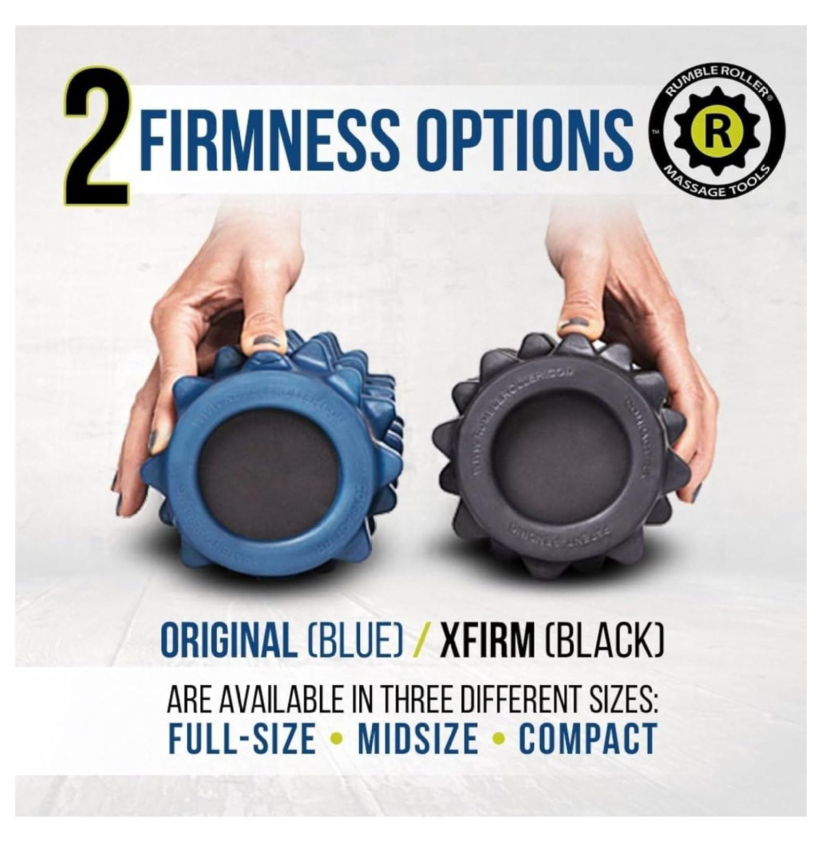 Foam Roller for Muscle Recovery - Rumble Original Textured Roller - Deep Tissue Massage, Myofascial Release, Physical Therapy, Gym & Home Use RumbleRoller 12" Compact Size Original Foam Roller Blue