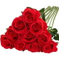 thumbnail image 1 of 12 Pack Halloween Decorations Black Rose Artificial Flower Reali, 1 of 5