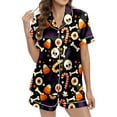 thumbnail image 3 of Womens Pajama Sets Halloween Printed Short Sleepwear Loungewear Nightwear Nightclothes Homewear, 3 of 5