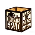 thumbnail image 2 of Class of 2026 Graduation Party Black Light Up Box Decorations 4 Pack with Graduation Cap Cutouts for Table Centerpieces, 2 of 6