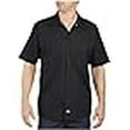thumbnail image 3 of Dickies Mens Industrial Short Sleeve Work Shirt, LT, Black, 3 of 4