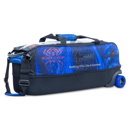 Hammer Black Widow Triple Tote Bowling Bag - Blue