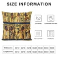 thumbnail image 5 of Orinice Egyptian Architecture Symbols Graphic Decorative Pillow Cover 20x20in, 5 of 5