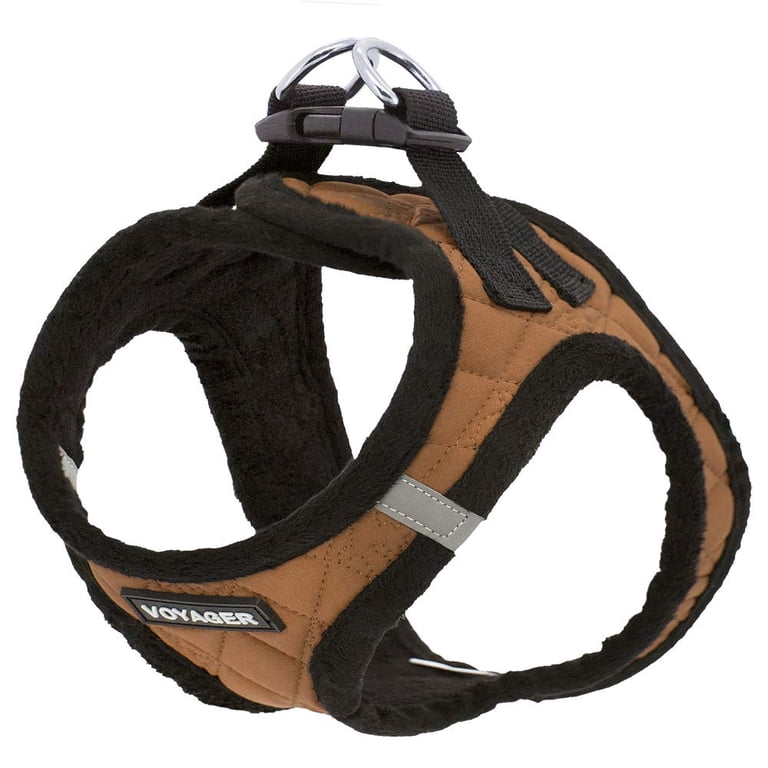 Voyager Step-in Plush Dog Harness, Beige Medium photo 3