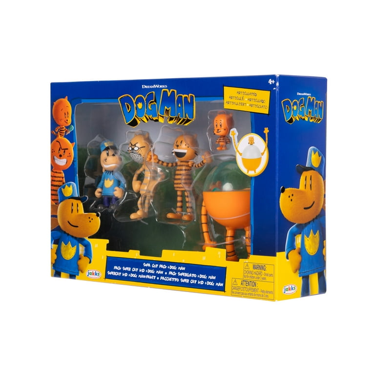 Dog Man 2.5 inch Action Figure Wave 2 Multipack Set with 5