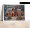 thumbnail image 2 of Pintura De Diamante 5D Cabaña De Navidad, Bordado De Diamantes De Navidad, Kit Completo De Lienzo De Diamantes Bordado De Punto De Cruz Sala De Estar Dormitorio Etiqueta De La Pared Decoración 30x40 c, 2 of 5