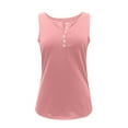 thumbnail image 2 of Vedolay Womens Summer Tops Tank Tops for Women Pleated Flowy Summer Sleeveless Tops,Pink XXL, 2 of 3