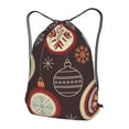 thumbnail image 3 of XMXT Unisex Drawstring Backpack for Women Men, Various Christmas Balls Prints Waterproof Gym Bag String Bags for Shopping Sport Travel, m, 3 of 8