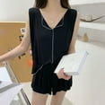 thumbnail image 5 of UAMVSH Two Piece Outfits for Women Summer Tank Top Camis and Shorts Bottoms Sleepwear Pajamas Set, 5 of 5