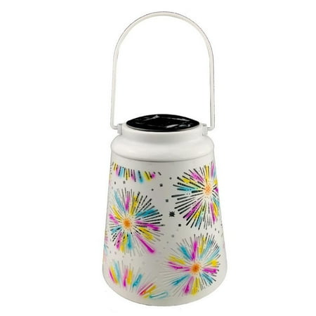 

Solar Firework Projection Light Portable Iron Lantern Waterproof LED Hanging Projection Lamp for Indoor Outdoor Decor