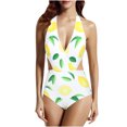 thumbnail image 1 of Traje de baño de cintura de una pieza de bikini con estampado digital cómodo para mujer OAVQHLG3B Store lin121212, 1 of 3