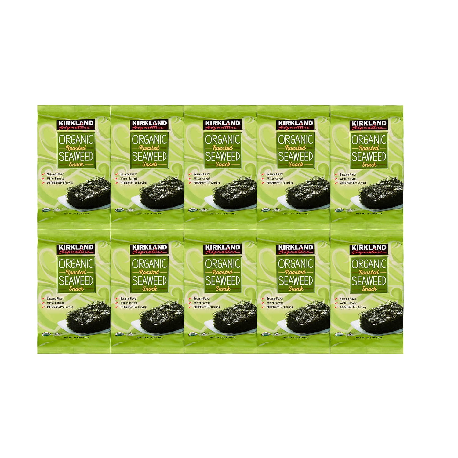 Organic Kimnori Korean BBQ Seasoned Roasted Seaweed Snacks