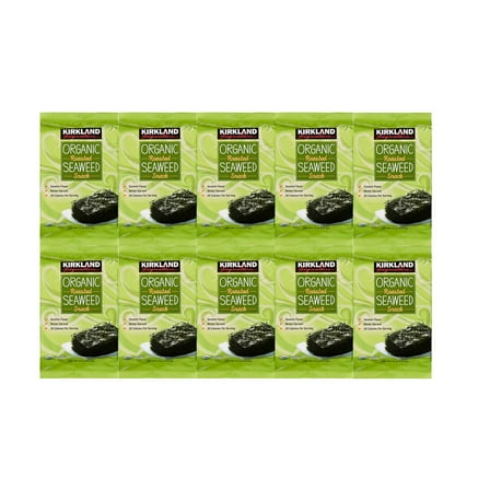 Kirkland Signature Organic Roasted Nori Seaweed Snack, 10 Count, 170 g