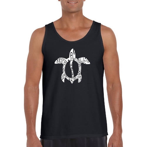 Mens Yin Yang Honu Hawaiian Sea Turtle Sleeveless Shirt Athletic 100% Cotton Waistcoat for Mens