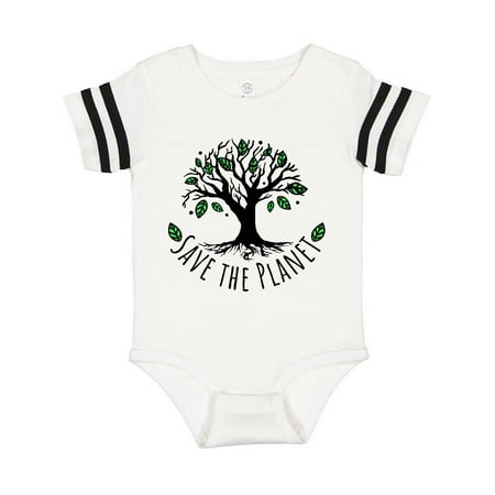 

Inktastic Save the Planet Tree Design with Green Leaves Gift Baby Boy or Baby Girl Bodysuit