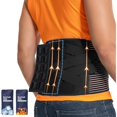 thumbnail image 1 of wonima11 Back-Brace for Lower-Back-Pain-Relief - Adjustable Knitted Back Support Brace for Men Women with Ice Pack And Heating Pad, 3D Spine Design For Herniated Disc,Sciatica,Scoliosis(L-37.8"-45.6"), 1 of 1