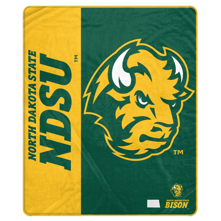 NCAA North Dakota State Bison 50x60 Inch Ultra Soft Tailgate Throw