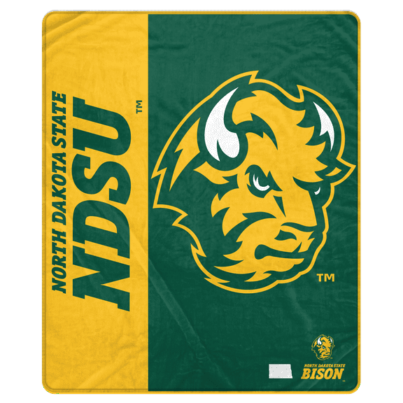 NCAA North Dakota State Bison 50x60 Inch Ultra Soft Tailgate Throw