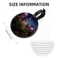 thumbnail image 5 of Starry Plants 2Pcs PU Leather Round Luggage Tags with Privacy Cover and Name ID Tag for Suitcase, Handbags, Backpacks, School Bags, 5 of 6