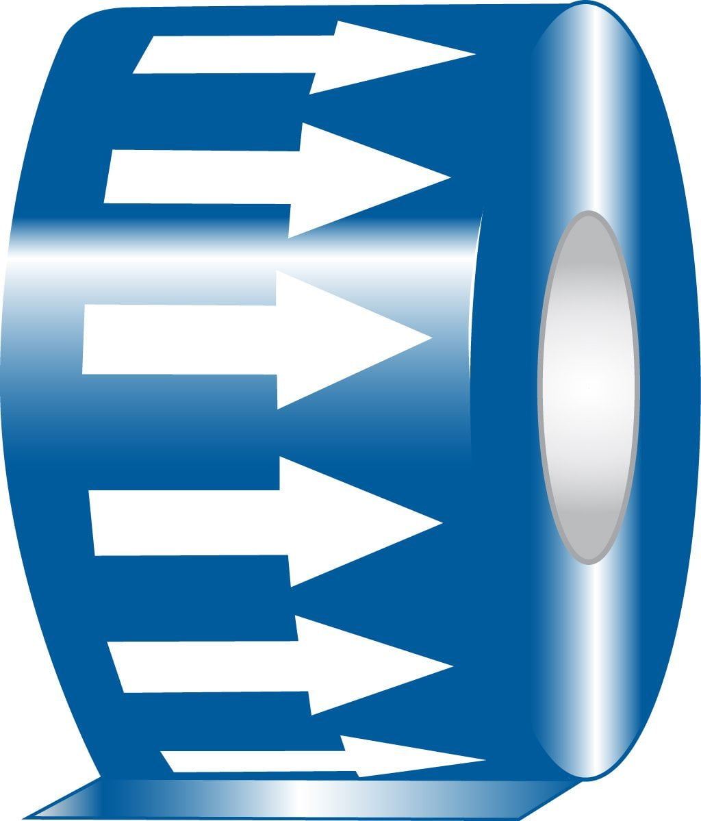 Accuform RAW254BUWT Pipe Markers & ID Tags Roll Tape DIRECTIONAL FLOW