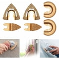 thumbnail image 1 of Diamond Segment Swing Oscillating Tool Blades, Semi Circle Triangular For Grout Mortar Removal, Multi Tool Blades Carbide With Long-lasting Durability, 6 Pcs Set Compatible Major, 1 of 5