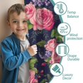 thumbnail image 3 of Blackout Kids Curtains,Pioneer Flower Floral Print Pattern Childrens Insulated Curtains Set Of 2,Bedroom Essentials,Toddler Room Decor 42"x84", 3 of 5