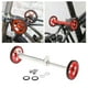 thumbnail image 5 of Portaequipajes trasero con barra extensible para ruedas de bicicleta plegable, ideal para transportar componentes de andador, con separadores de ruedas fáciles de usar. Rojo plateado, 5 of 8