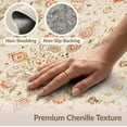 thumbnail image 6 of ODIKA 9'x12' Washable Area Rug Non-Slip, Chair-Friendly Vintage Oriental Medallion Scroll Border Distressed Traditional for Dining Room, Basement, Large Office, 6 of 7