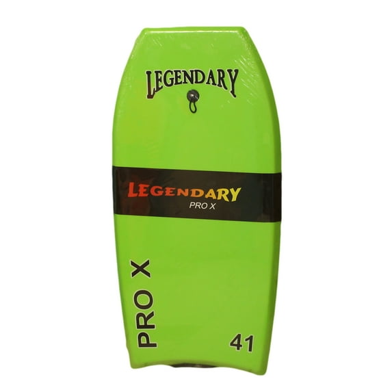 Legendary Pro X Slick Bottom Hard Bottom Body Surfing Board (Green/ Orange, 41 Inch)
