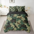 thumbnail image 2 of Castle Fairy Teens Adults Mallard Duck Bedding Comforter Set 7-Piece,Camouflage Camo King Bedding Sets,Abstract Geometric Ultra Soft Bed Sheets,Super Cozy Room Decor,Reversible, 2 of 8