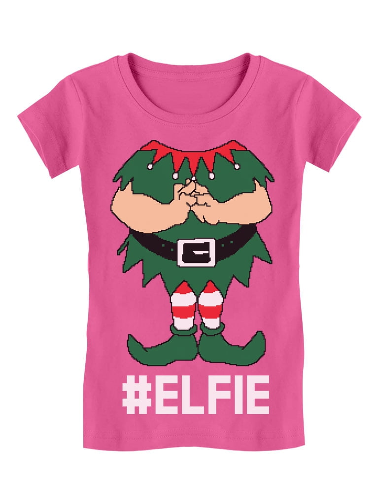 Elf Suit Funny Elfie Christmas Toddler/Infant Kids T-Shirt Gift 