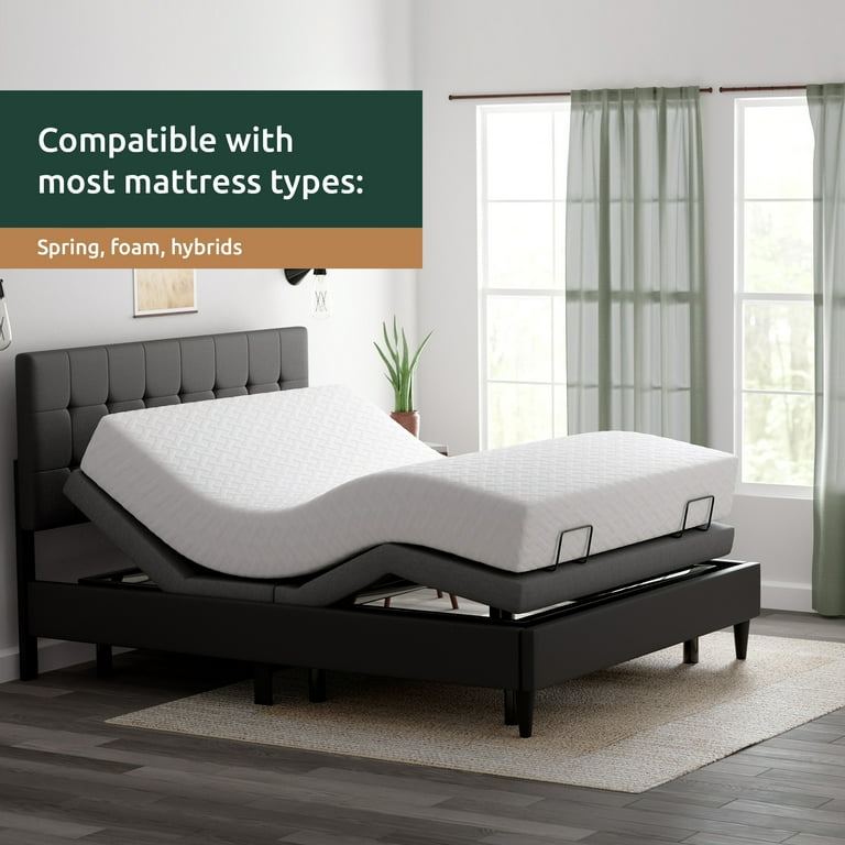 Rest Haven Adjustable Bed Frame Base Queen Walmart