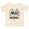 thumbnail image 3 of Inktastic 4th of July Meowica Cat in Flag Sunglasses Boys or Girls Baby T-Shirt, 3 of 5